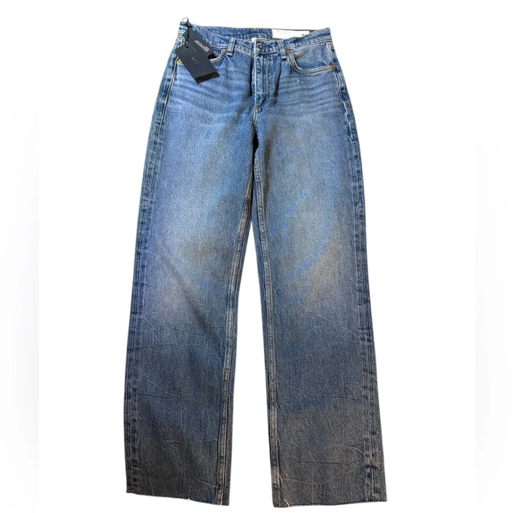 RAG & BONE NWT 

Harlow Straight Leg Jean in Clover Sz 25 - Picture 8 of 9